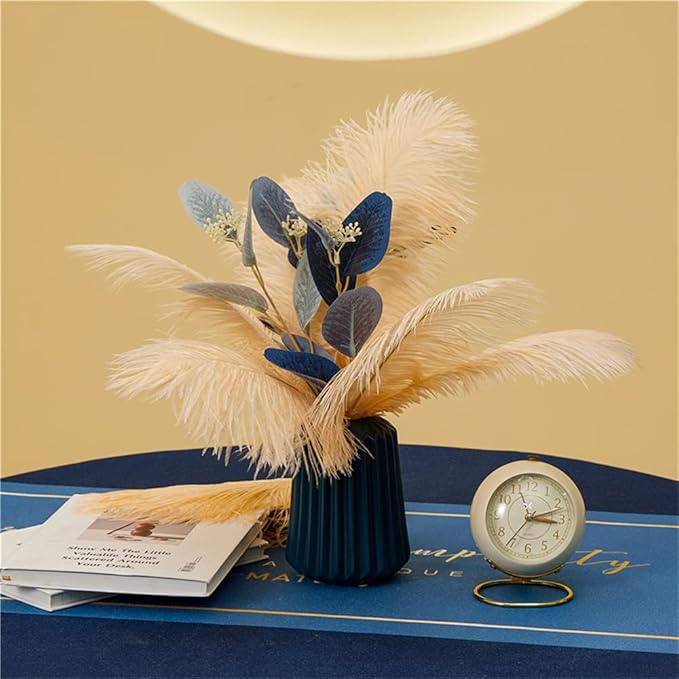NEWONG 30pcs Champagne Ostrich Feathers Natural Bulk 9-12inch Vase Craft - Image 5