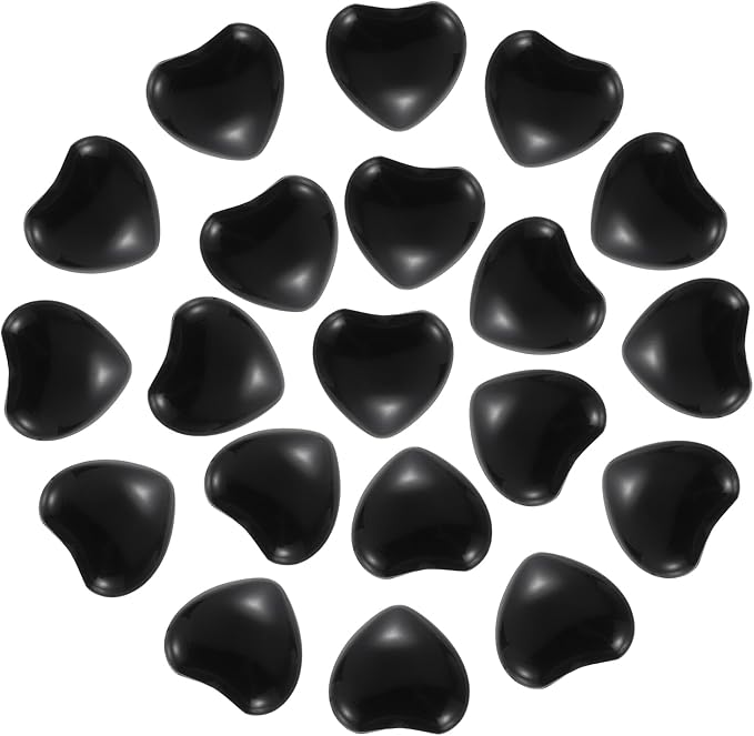 PATIKIL 20 Pcs Natural Heart Shaped Crystal Stone, 0.6 Inch Mini Polished Love by PATIKIL