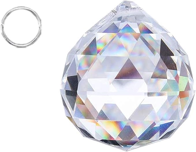 HDCRYSTALGIFTS Suncatchers Clear Glass Crystal Ball Prism Feng Shui Lamp by HDCRYSTALGIFTS