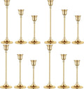 Vintage Gold Brass Taper Candle Holders by BEZURA