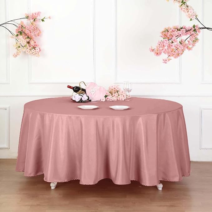 Efavormart Round Tablecloth, 120 Inch Stain & Wrinkle Resistant Washable Table - Image 9