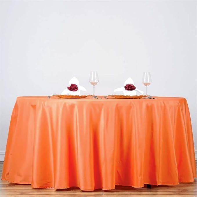 Efavormart Round Tablecloth, 132 Inch Stain & Wrinkle Resistant Washable Table by efavormart
