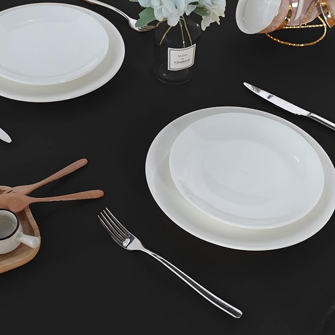 Fitable Rectangle Tablecloth Stain and Wrinkle Resistant Washable Polyester - Image 4