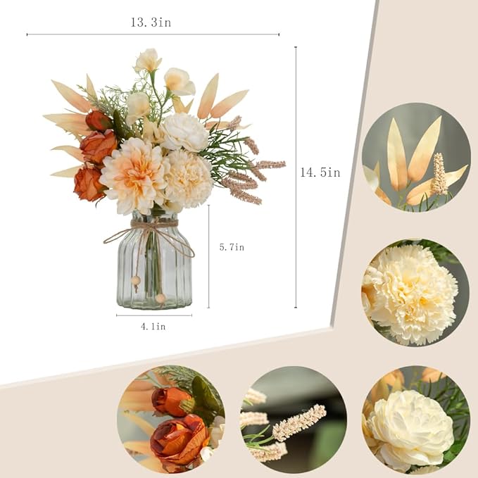 LESING Dahlia Flower Aritificial Flower - Image 3