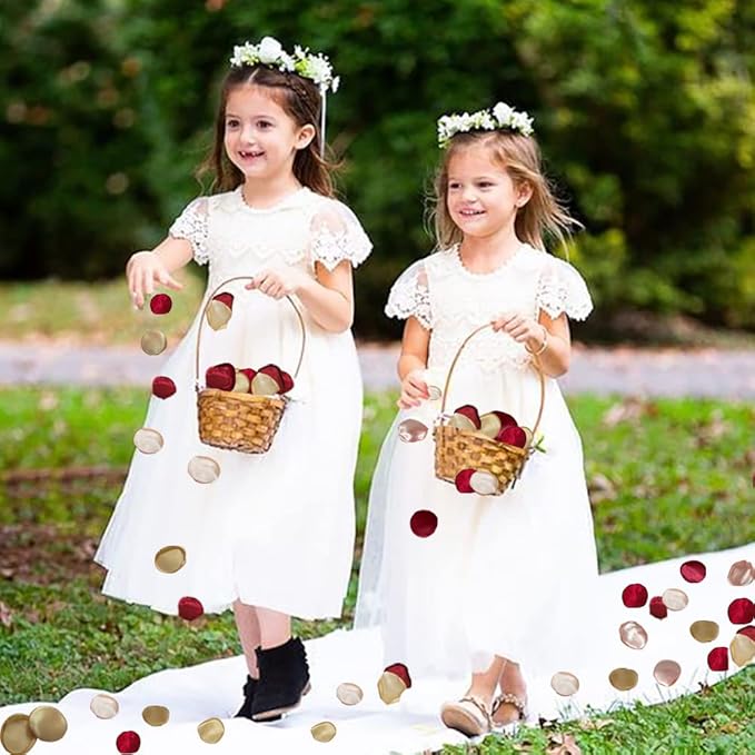 Silk Rose Petals 200PCS Flower Girl Petals Flower Petals - Image 3