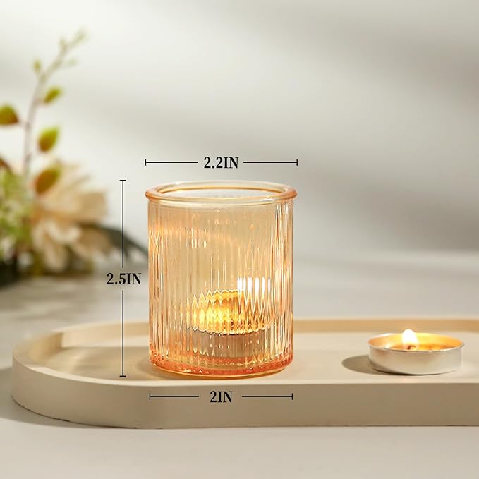 36pcs Gold Votive Candle Holders, Glass Tea Light Candle Holders - Image 3