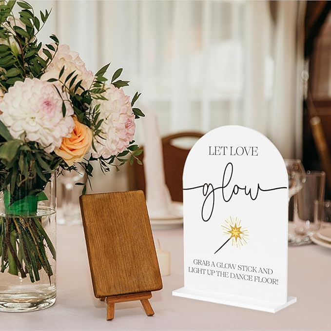 Wedding Glow Sticks Light Up Sticks Sign - Image 5