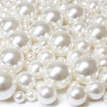 300Pcs Vase Filler Ivory No Hole Faux Pearl Beads by ORIKASO