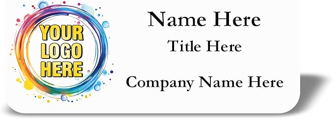 Custom Name Tag with Logo by Awards4U