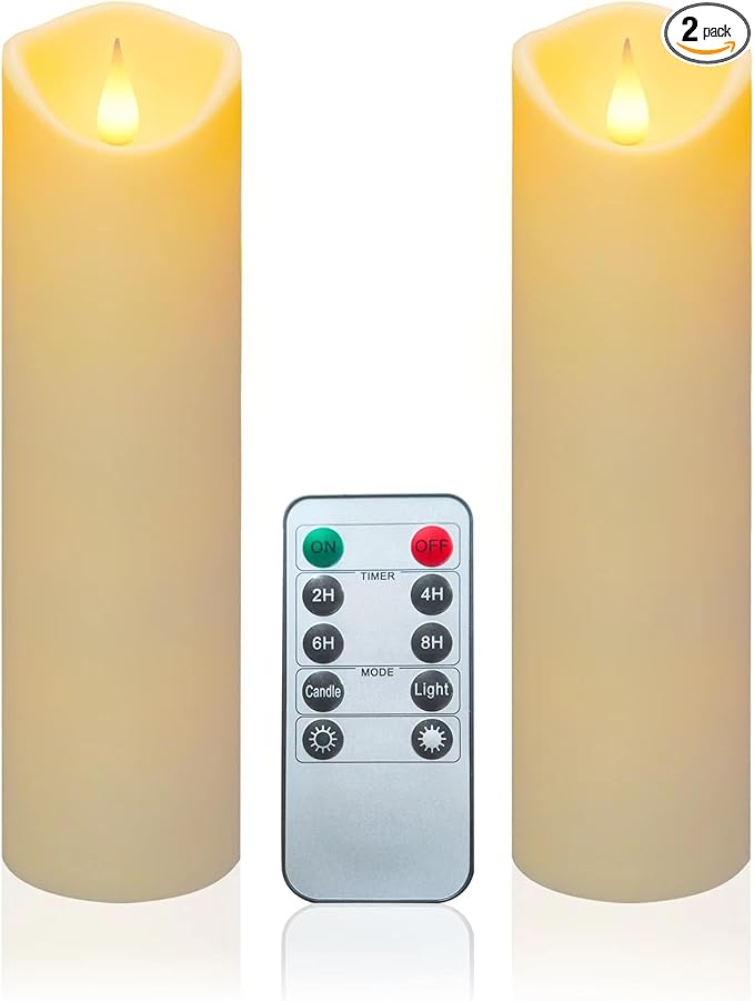 Aignis 2pcs Flameless LED Candles Battery Operated by Aignis