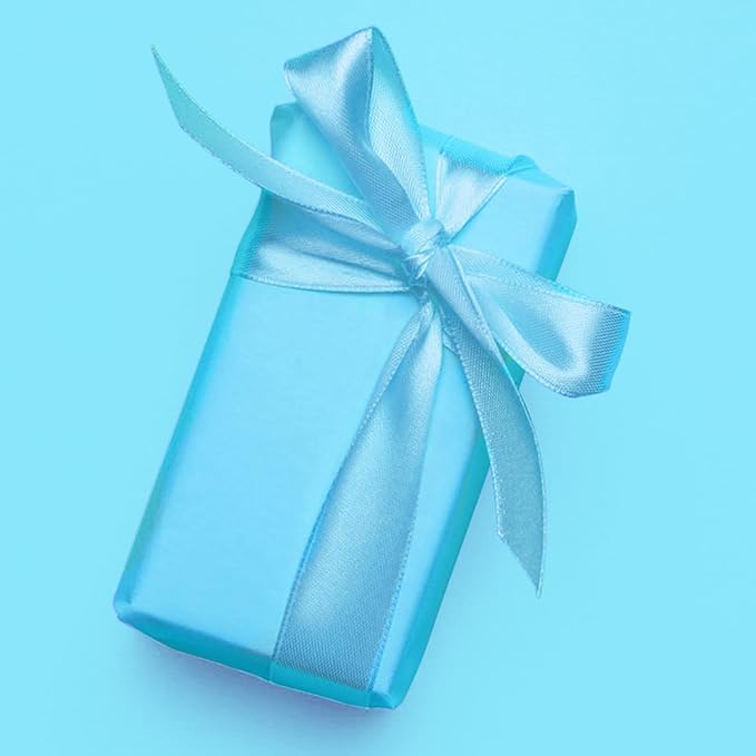 Vanhench 36" x 2400" Sky Blue Wrapping Paper, Solid Color Art Kraft Craft Paper - Image 4