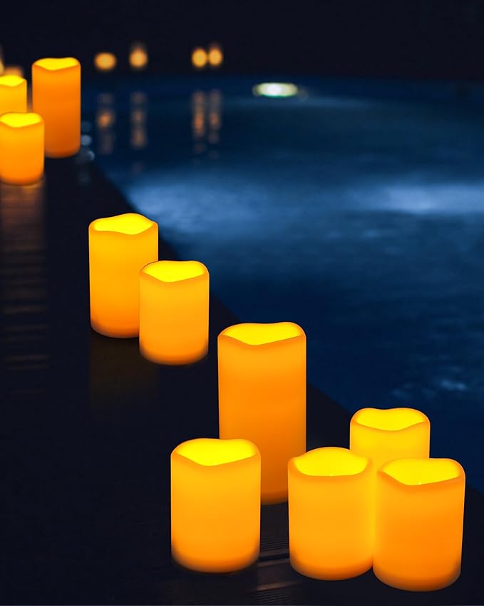 Da by Candles Battery Operated Candles LED Outdoor Waterproof Candles Plastic - Image 6
