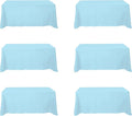BRILLMAX 6 Pack Light Blue Tablecloths by BRILLMAX