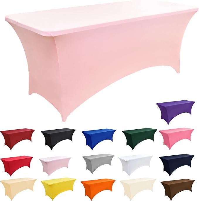 2-Pack 8ft Spandex Table Covers - Image 3
