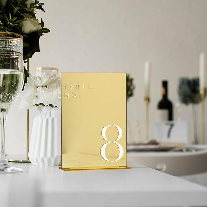 JINMURY Gold Wedding Table Numbers 1-25 - Image 5