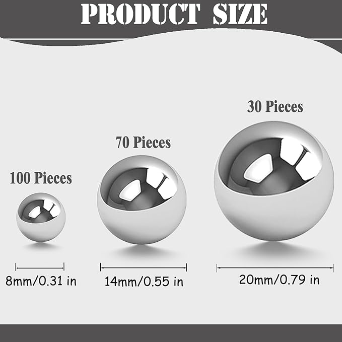 200 Pcs Vase Filler Beads Silver Pearl Beads - Image 3