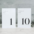 JINMURY White Wedding Table Numbers 1-10 by JINMURY