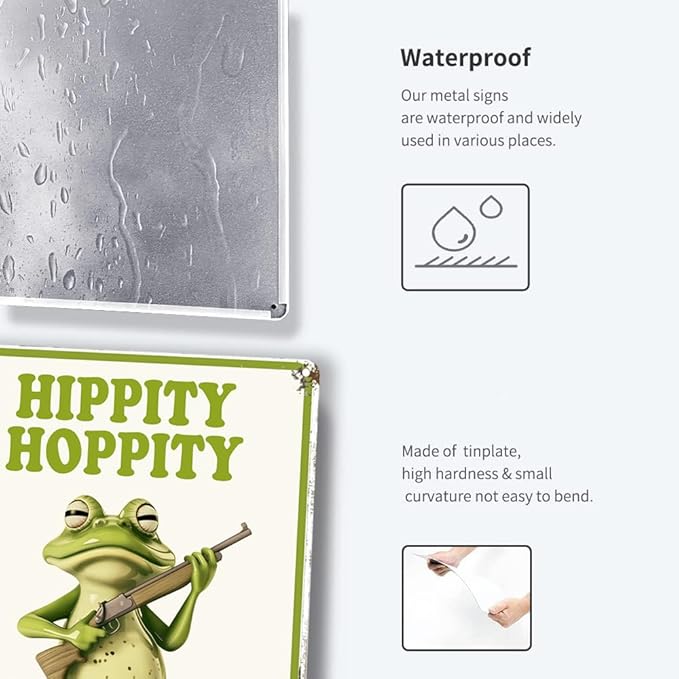 Funny Frog Room Sign - Image 6