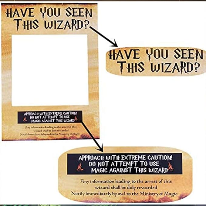 LaVenty Have You Seen This Wizard Photo Booth Prop Wizard Inspired Photo Booth - Image 5