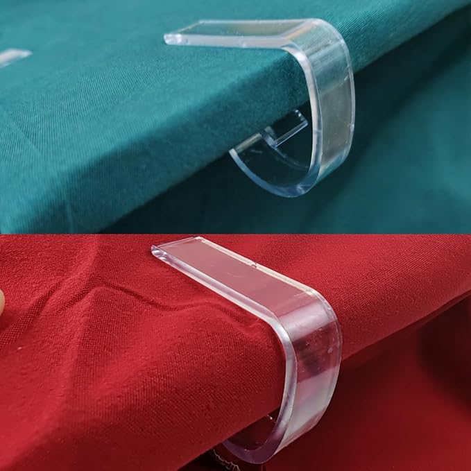 36PCS Transparent Clear Tablecloth Clips, Plastic Table Cloth Clips，Windproof - Image 6
