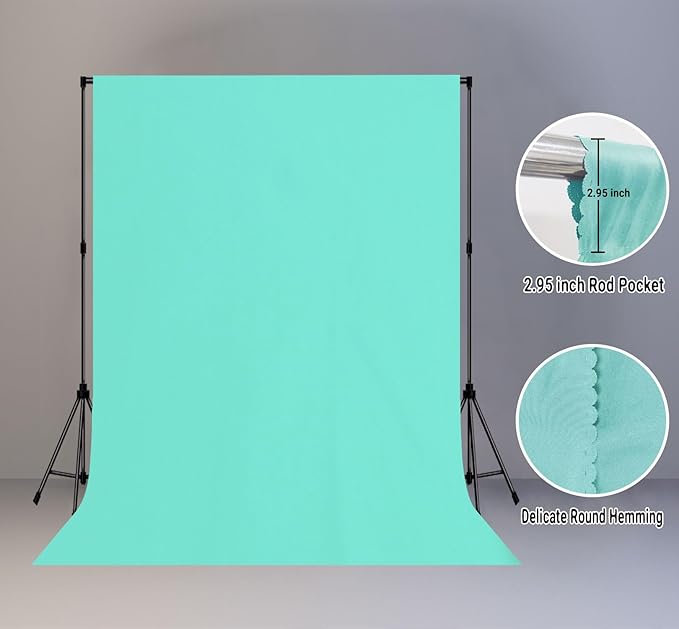 5x7FT Light Blue Screen Backdrops - Image 2