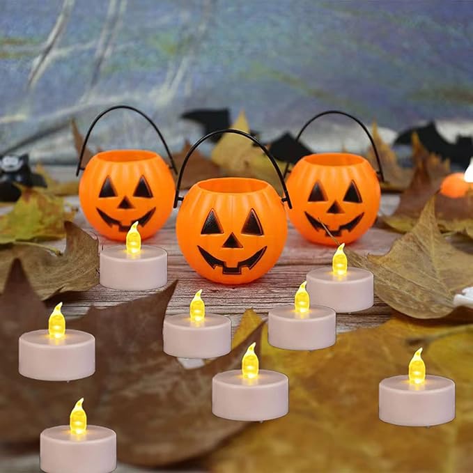Nancia Tea Lights, Flickering Warm Yellow, 200 Hours Battery-Powered Tea Light - Image 5