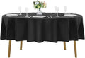 60 inch Round Tablecloth Washable Polyester Table Cloth Decorative Table Cover by Cupuamon