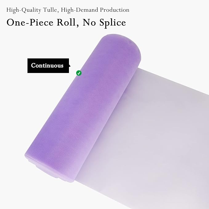 Lavender Tulle Fabric Rolls 54 Inch by 40 Yards Tulle Bolt Spool - Image 3