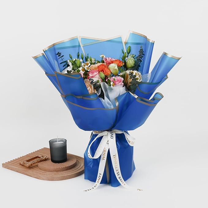 NESCCI 20 Sheet Flower Wrapping Paper - Image 6