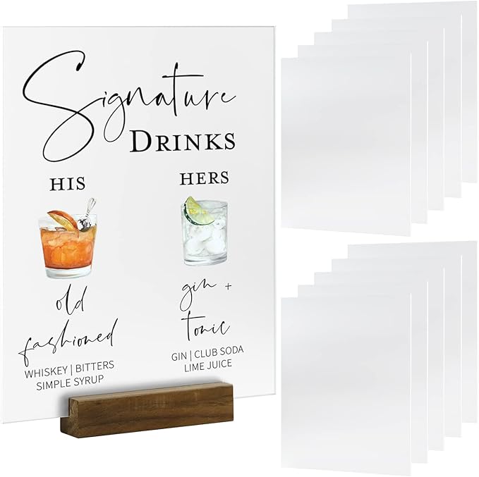 JINMURY Acrylic Sheets, 5 Pack 8x10 Inch Frosted 1/8 Inch Thick Decorative by JINMURY