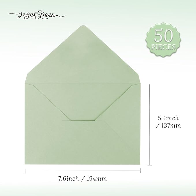 50 Pack 5x7 Envelopes Letter Size, Envelope 5.4x7.6 - Image 6