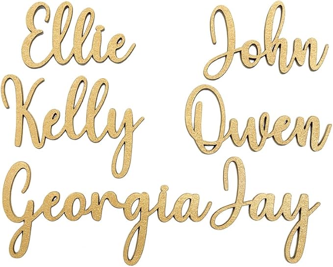 Wedding Name Tags, Personalized Place Cards Table Decoration by Handmade