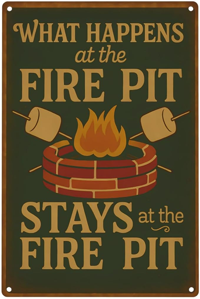 Funny Firepit Metal Sign - Image 9