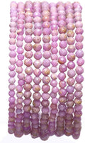 Faceted Natural Purple Micas Stone Round Loose Semi Gemstone Beads by Beadia