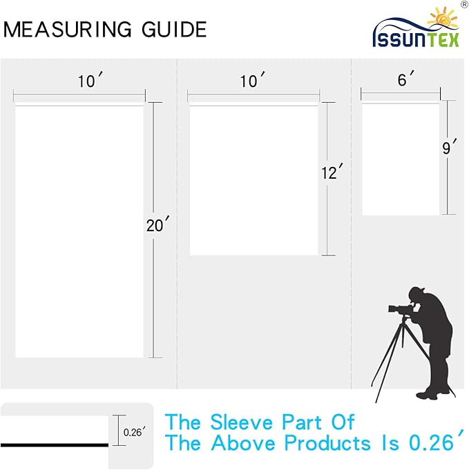 ISSUNTEX 5X7 ft Background Muslin Backdrop, Photo Studio, Collapsible High - Image 6