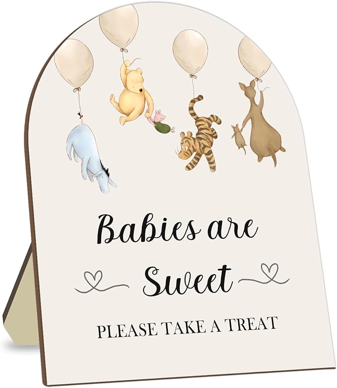 Winnie The Pooh Baby Shower Decoration Sign by CelebrateEveryMoment