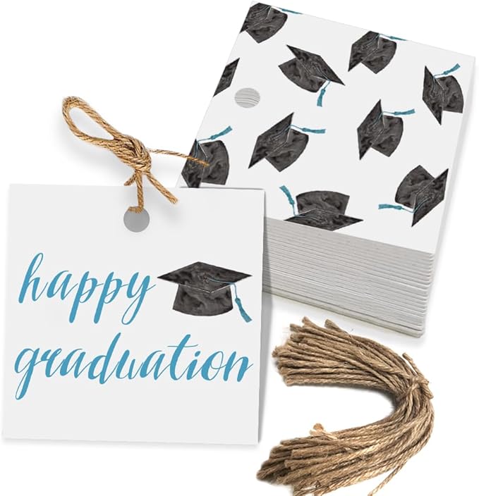 50 Pcs Graduation Gift Tags, Congrats Grad Party Favors Gift Tags by Aukolass