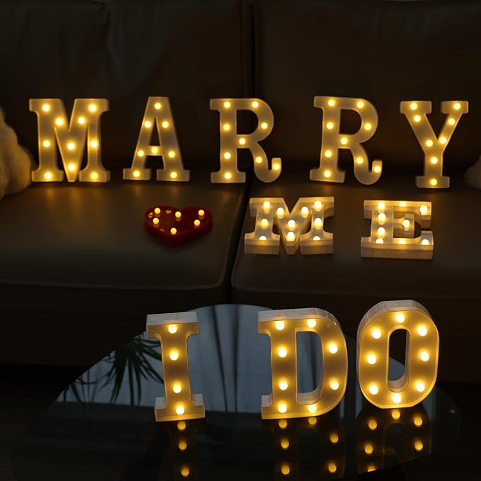Marry Me Light Up Letters, Led Marry Me Sign - Image 4