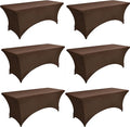 6-Pack 6ft Spandex Table Covers by Unknown