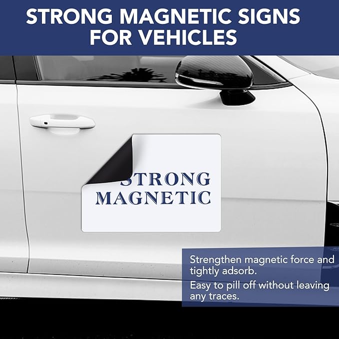 DIYMAG 2Pcs 17x12 Inch Blank Car Magnets, Flexible Magnetic Bumper Sticker Set - Image 3