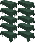 10 Pack Hunter Green Tablecloths by REWOMC