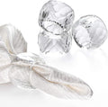 MDLUU 4 Pcs Crystal Napkin Rings, 2.3" Diameter Serviette Buckles, Thanksgiving by MDLUU