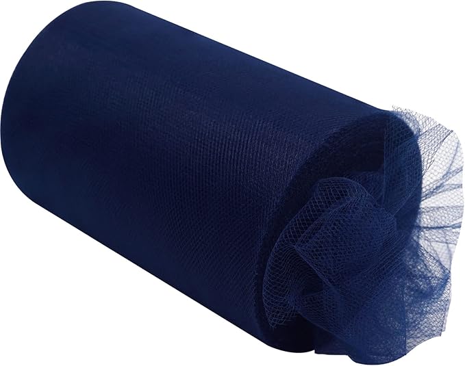 Navy Blue Tulle Fabric Rolls 6 Inch by 200 Yards Fabric Spool Tulle Ribbon - Image 8