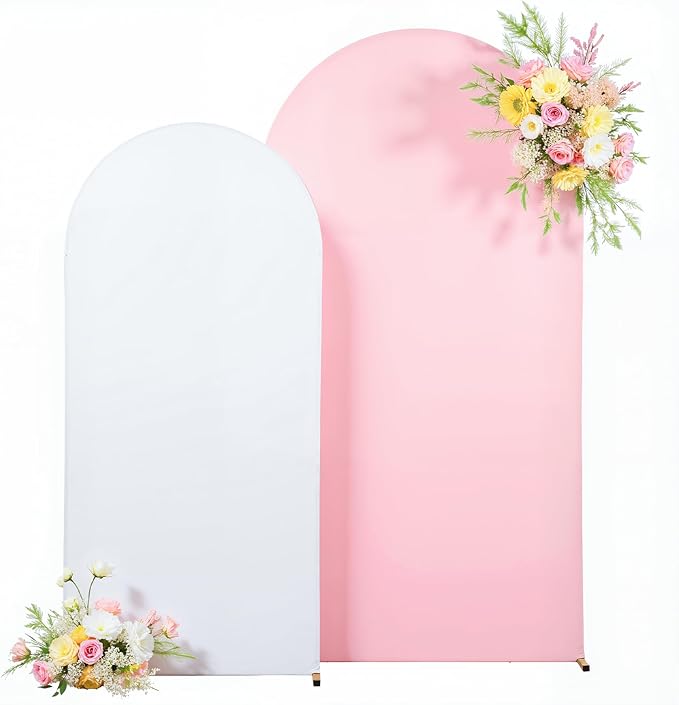 7.2FT 6FT Arch Backdrop Cover for Wedding, Birthday Party Decor, Chiara - Image 7