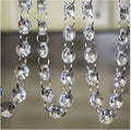 33FT Clear Crystal Glass Garland Strands, Hanging Chandelier Bead Chain by SKY+CANDYBAR