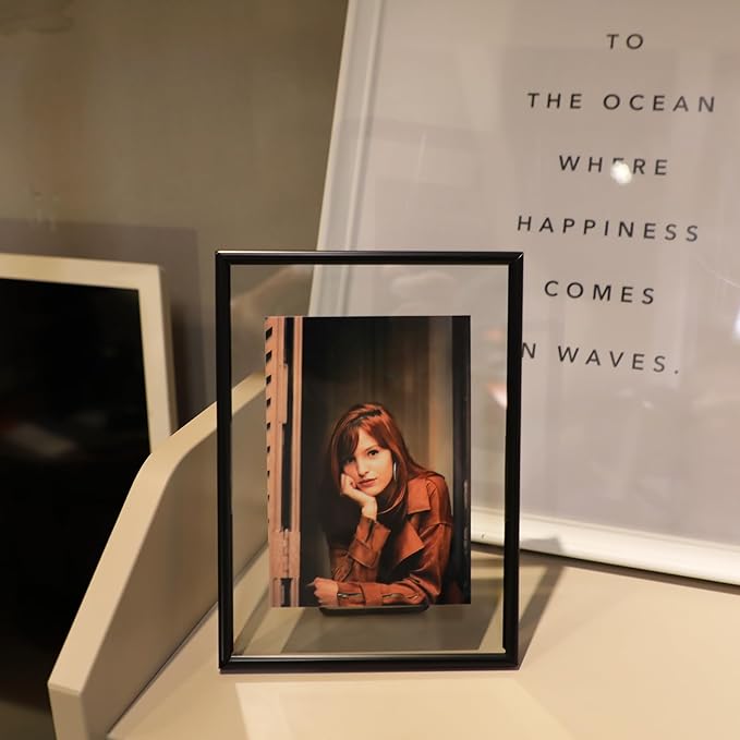 Black Floating Frame with Romantic Heart, - Image 6