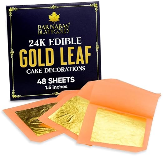 Barnabas Blattgold Edible Gold Leaf 24K by BARNABASBLATTGOLD