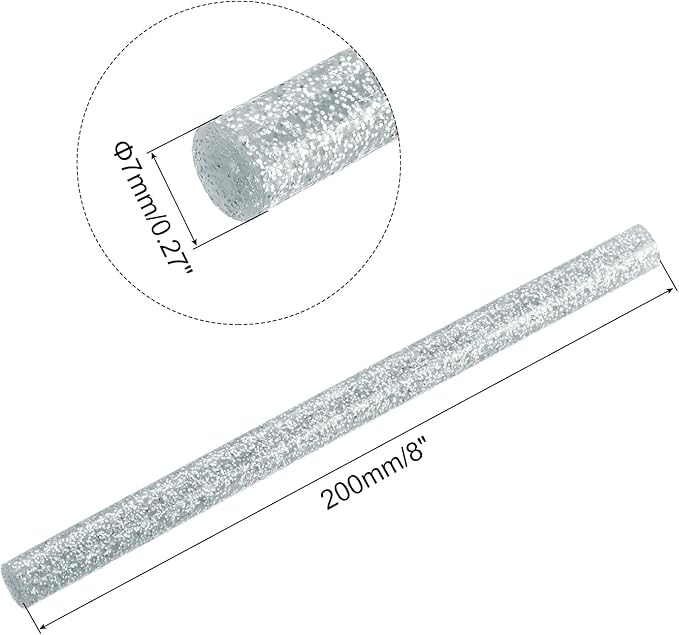uxcell 20pcs Hot Glue Sticks for Glue Gun 7mm/0.27-inch x 8-inch Mini Hot Melt - Image 2