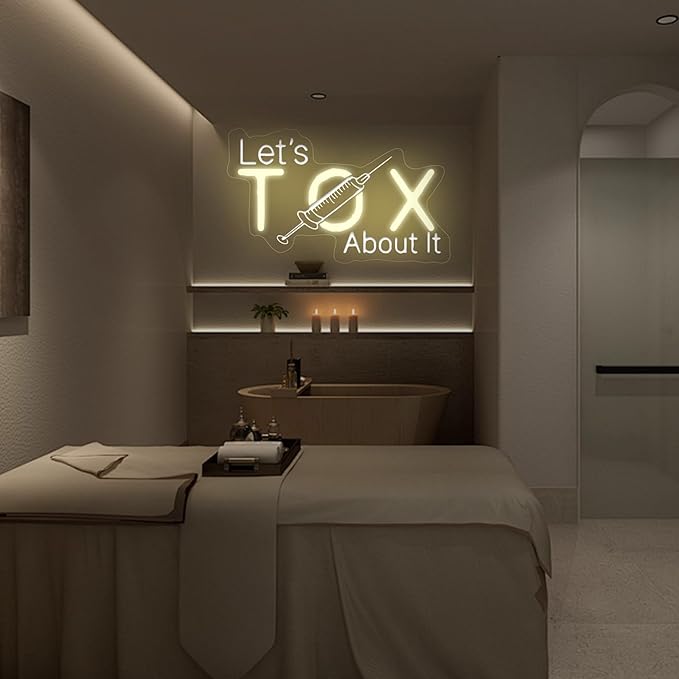 Let's Tox about it, Botox Business Sign, Injector Spa Studio Decor, Botox Art - Image 7
