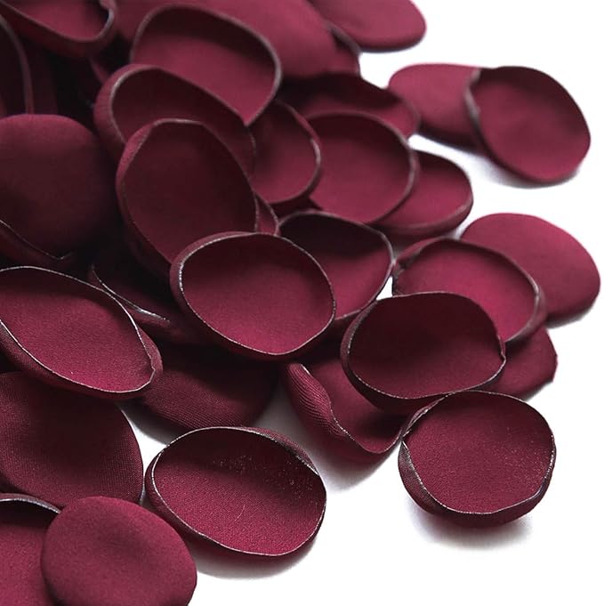 Floroom 300pcs Rose Petals Burgundy Faux Silk Flower Petals by Floroom